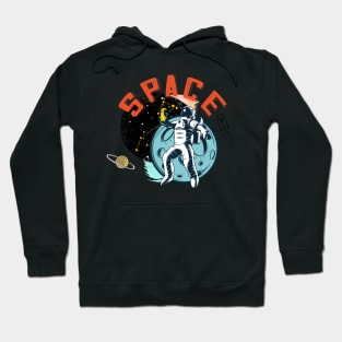 Space - Astronaut - Rocket collage Hoodie